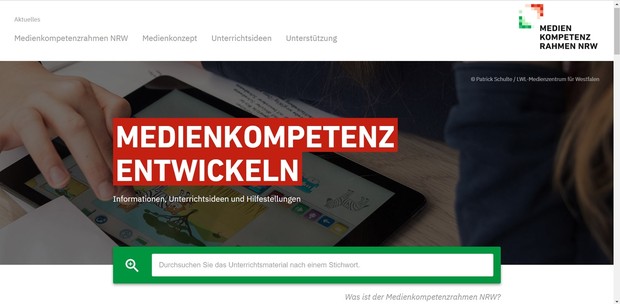 Startseite www.medienkompetenzrahmen.nrw