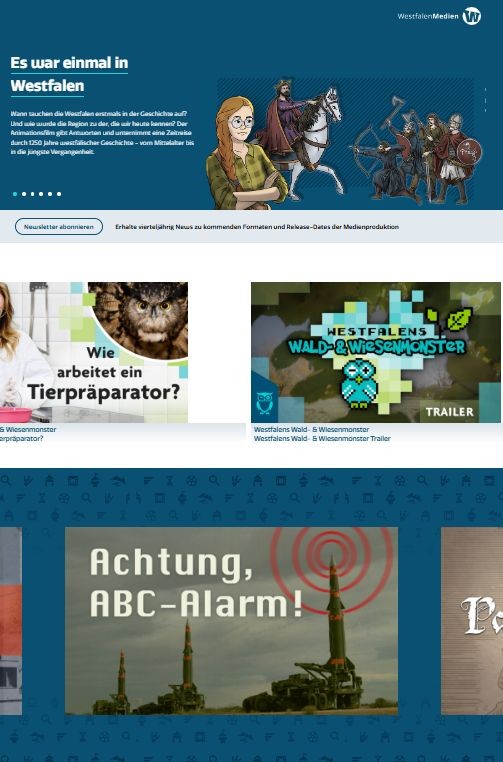 Detailansicht der Internet-Plattform