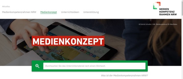 Startseite Medienkonzept