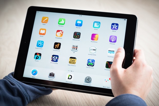 Tablet mit Apps