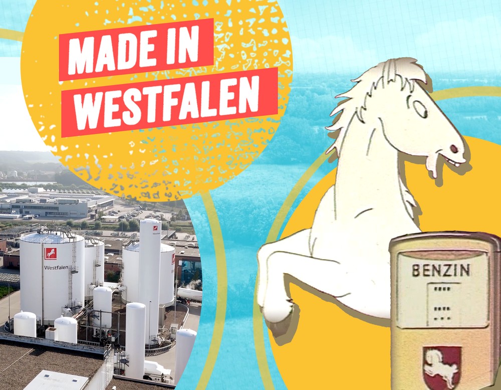 Das Bild zeigt den Titel des YoouTube-Formats und ein Pferd als Logo der Westfalen AG.