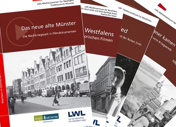 Cover bzw. Booklets von verschiedenen Filmproduktionen des LWL-Medienzentrums für Westfalen  	
© LWL-Medienzentrum für Westfalen