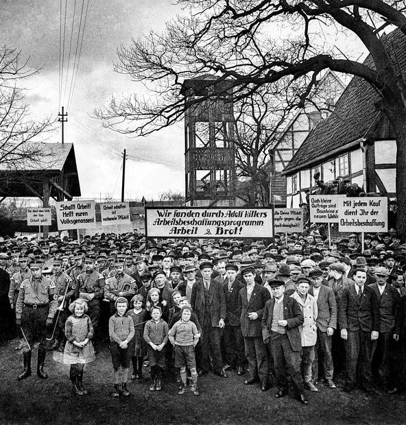 „Arbeit und Brot“ als Propagandaversprechen der Nationalsozialisten, Foto: Heinrich Lehn © LWL-Medienzentrum für Westfalen